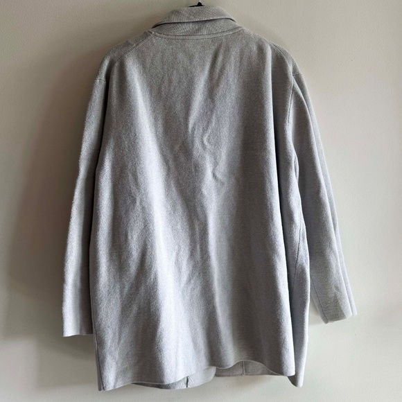 J.Crew Sophie Open Front Sweater Blazer Women’s XL Light Gray Office Workwear - Picture 4 of 8
